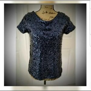 WHBM formal sequin top XS Holiday Party Events Stunning